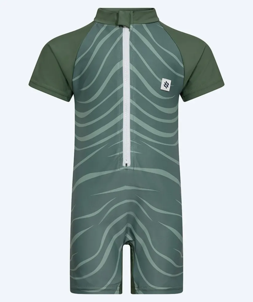 Sale Watery UV-dragt til børn - Fjord Kortærmet Rashguard - Grøn