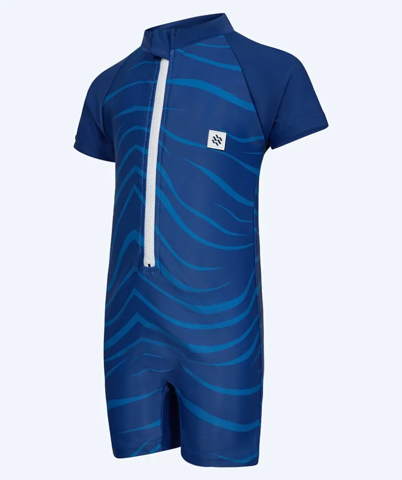 Outlet Watery UV-dragt til børn - Fjord Kortærmet Rashguard - Mørkeblå