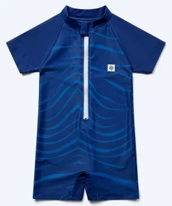 Outlet Watery UV-dragt til børn - Fjord Kortærmet Rashguard - Mørkeblå