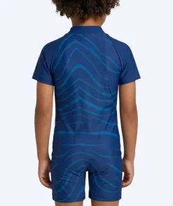 Outlet Watery UV-dragt til børn - Fjord Kortærmet Rashguard - Mørkeblå
