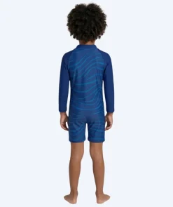 Watery UV-dragt til børn - Fjord Langærmet Rashguard - Mørkeblå