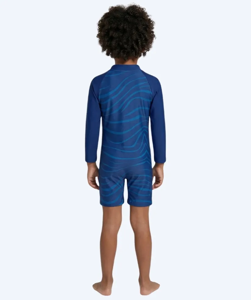 Watery UV-dragt til børn - Fjord Langærmet Rashguard - Mørkeblå