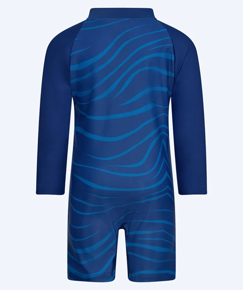 Watery UV-dragt til børn - Fjord Langærmet Rashguard - Mørkeblå