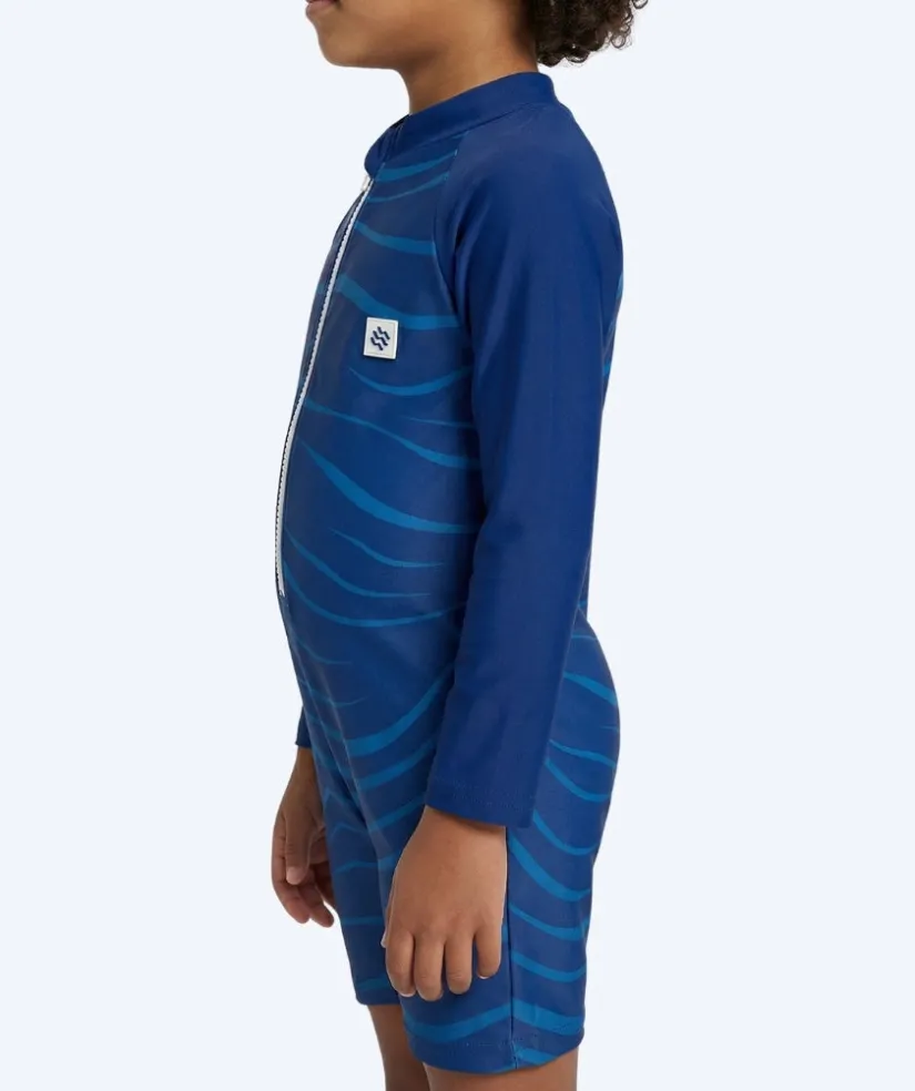 Watery UV-dragt til børn - Fjord Langærmet Rashguard - Mørkeblå