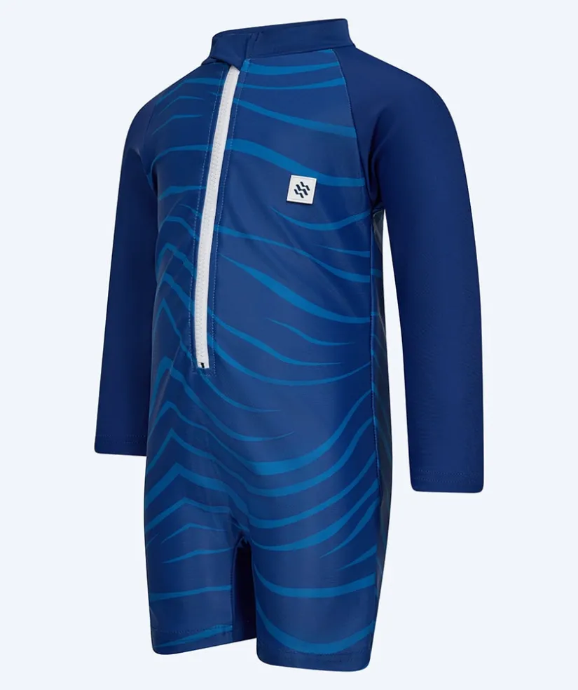 Watery UV-dragt til børn - Fjord Langærmet Rashguard - Mørkeblå