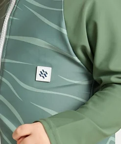 Best Watery UV-dragt til børn - Fjord Langærmet Rashguard - Grøn