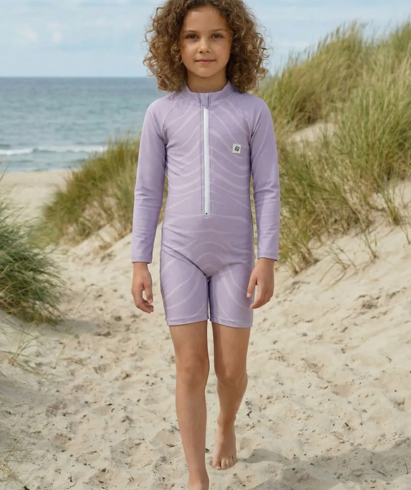 Outlet Watery UV-dragt til børn - Fjord Langærmet Rashguard - Lilla