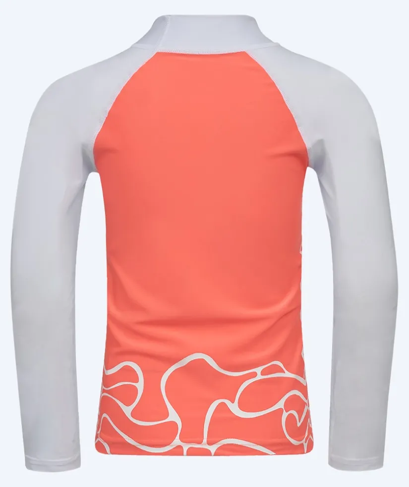Sale Watery UV-trøje til børn - Chilton Langærmet Rashguard - Lyserød/hvid