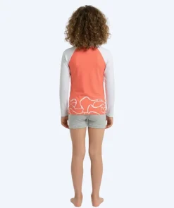 Sale Watery UV-trøje til børn - Chilton Langærmet Rashguard - Lyserød/hvid