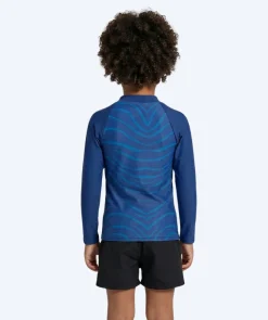 Clearance Watery UV-trøje til børn - Fjord Langærmet Rashguard - Mørkeblå
