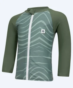 Hot Watery UV-trøje til børn - Fjord Langærmet Rashguard - Grøn