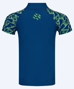 Discount Watery UV-trøje til børn - Katsu Kortærmet Rashguard - Grøn/mørkeblå