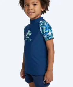 New Watery UV-trøje til børn - Katsu Kortærmet Rashguard - Lyseblå/mørkeblå