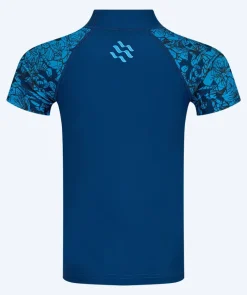 New Watery UV-trøje til børn - Katsu Kortærmet Rashguard - Blå/mørkeblå
