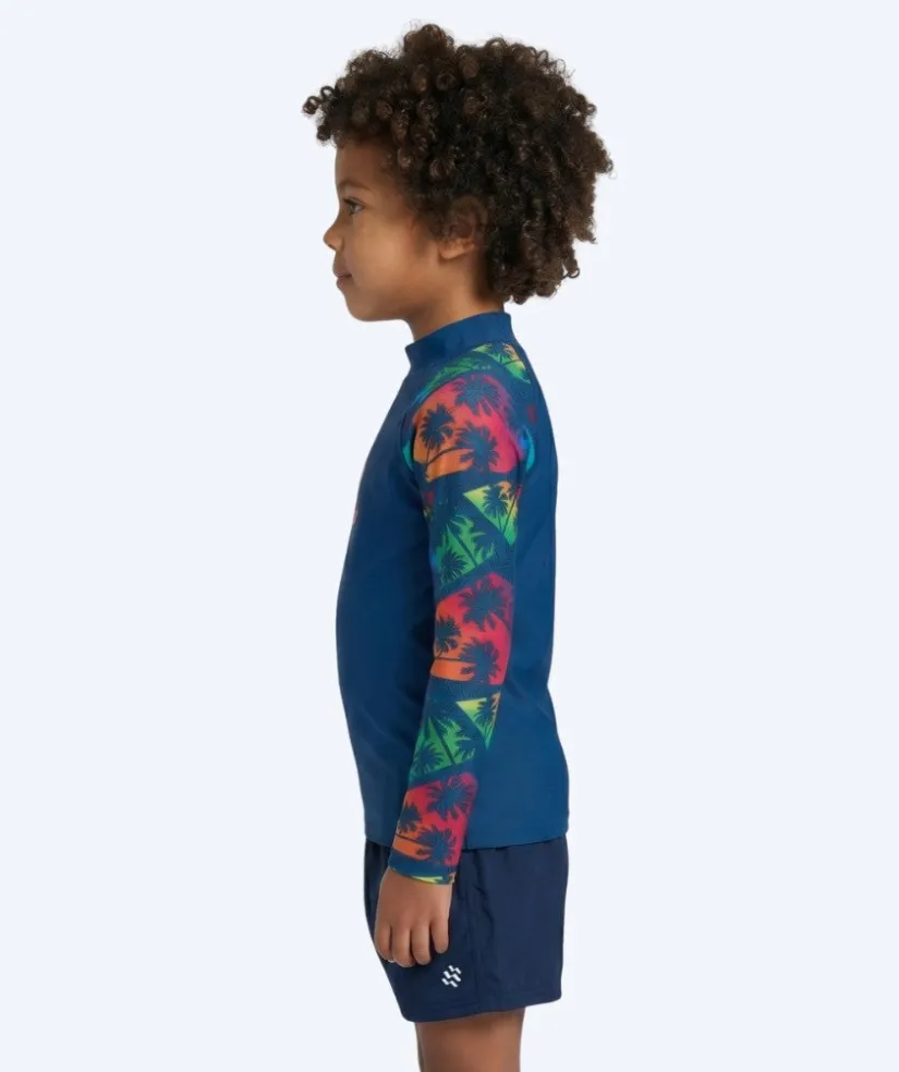 Best Watery UV-trøje til børn - Katsu Langærmet Rashguard - Multi/mørkeblå