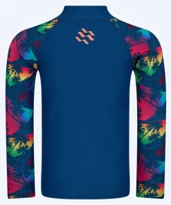 Best Watery UV-trøje til børn - Katsu Langærmet Rashguard - Multi/mørkeblå
