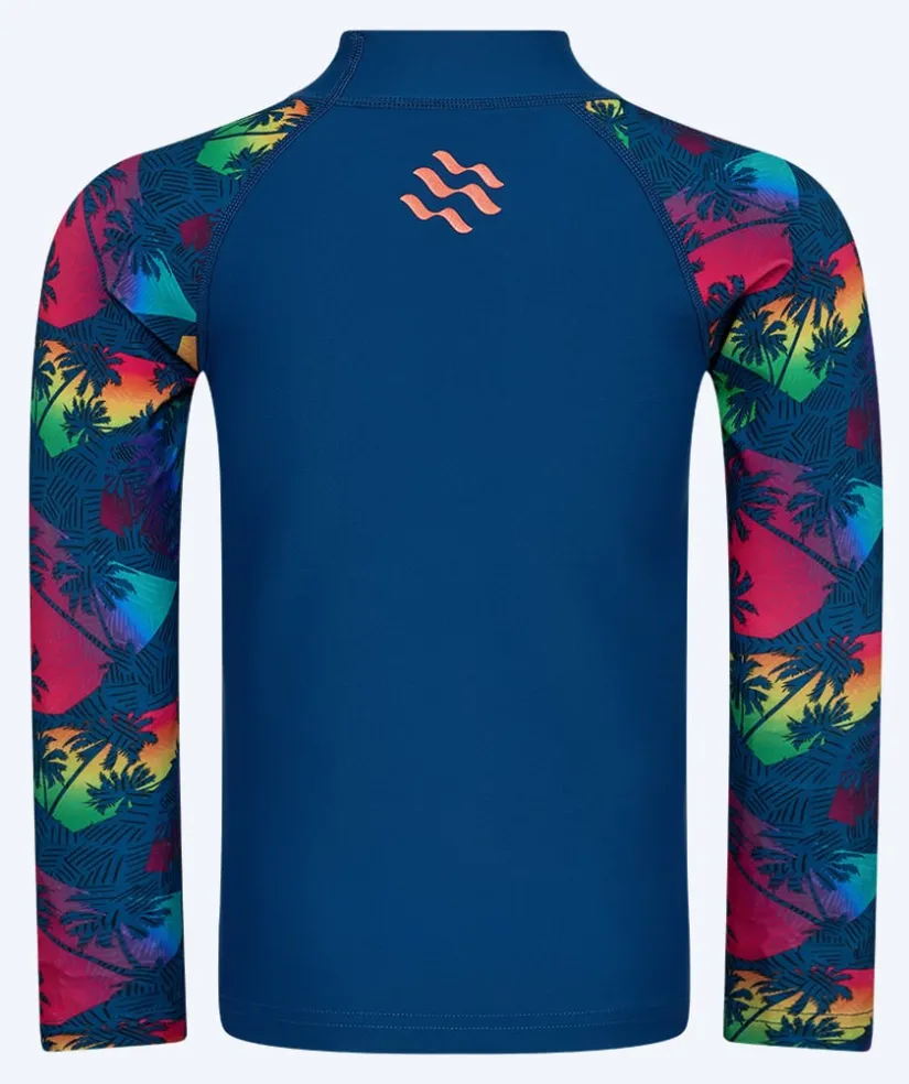 Best Watery UV-trøje til børn - Katsu Langærmet Rashguard - Multi/mørkeblå