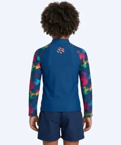 Best Watery UV-trøje til børn - Katsu Langærmet Rashguard - Multi/mørkeblå