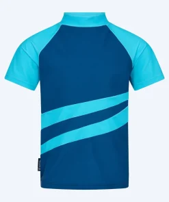 Outlet Watery UV-trøje til børn - Manami Kortærmet Rashguard - Atlantic Blue
