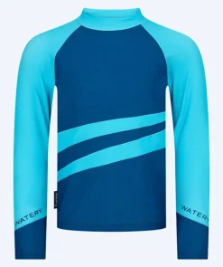 New Watery UV-trøje til børn - Manami Langærmet Rashguard - Atlantic Blue