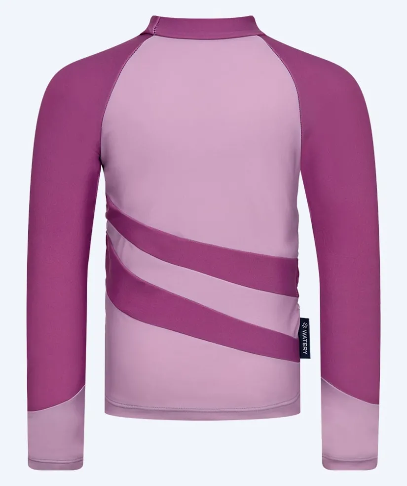 Discount Watery UV-trøje til børn - Manami Langærmet Rashguard - Atlantic Purple
