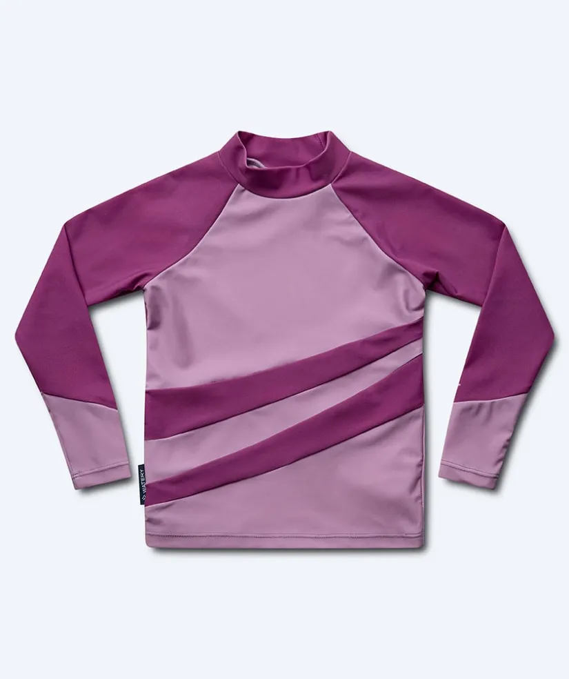 Discount Watery UV-trøje til børn - Manami Langærmet Rashguard - Atlantic Purple