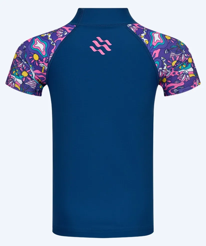 Best Watery UV-trøje til børn - Osiris Kortærmet Rashguard - Multi/mørkeblå
