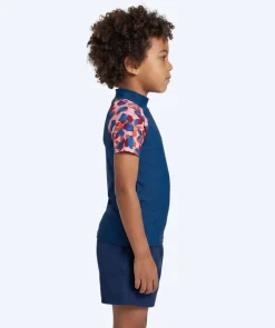 Discount Watery UV-trøje til børn - Osiris Kortærmet Rashguard - Lyserød/mørkeblå