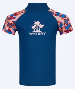 Discount Watery UV-trøje til børn - Osiris Kortærmet Rashguard - Lyserød/mørkeblå