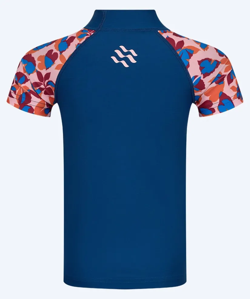 Discount Watery UV-trøje til børn - Osiris Kortærmet Rashguard - Lyserød/mørkeblå