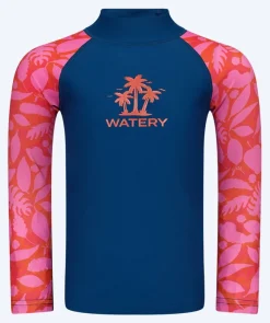 Sale Watery UV-trøje til børn - Osiris Langærmet Rashguard - Pink/mørkeblå