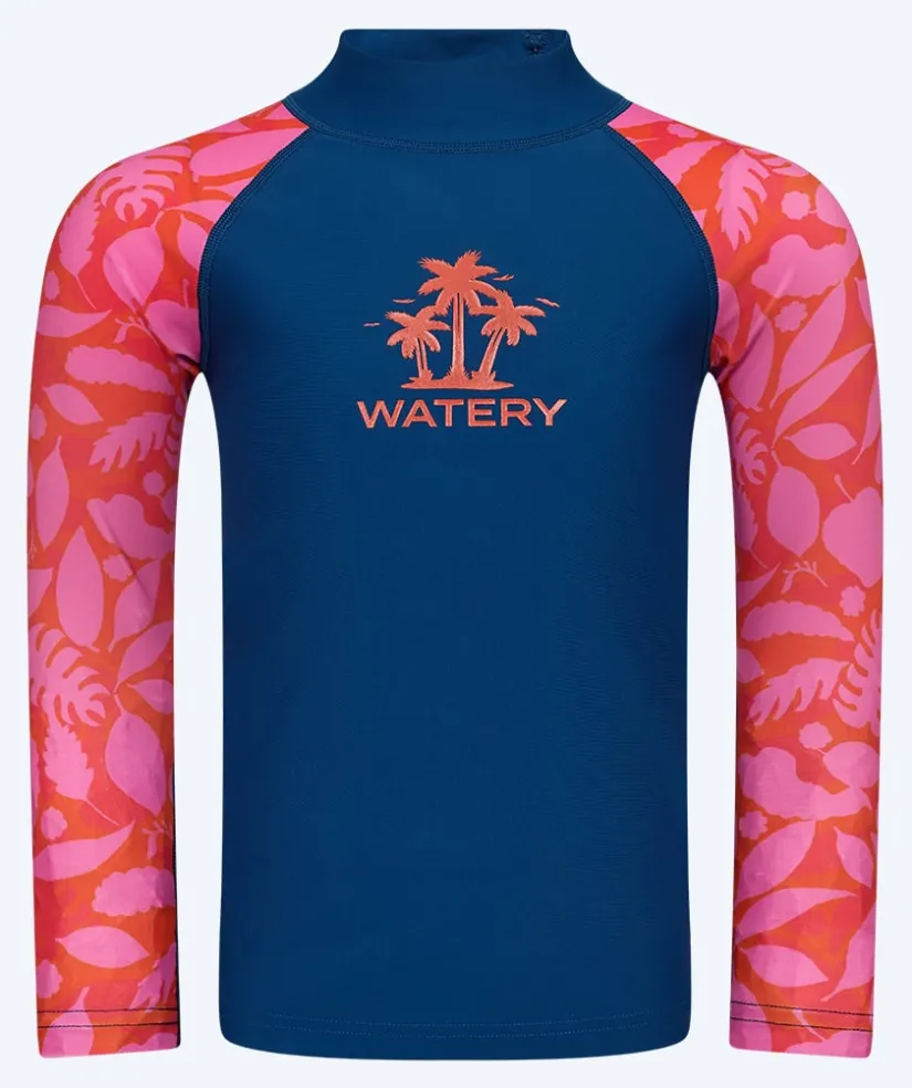 Sale Watery UV-trøje til børn - Osiris Langærmet Rashguard - Pink/mørkeblå