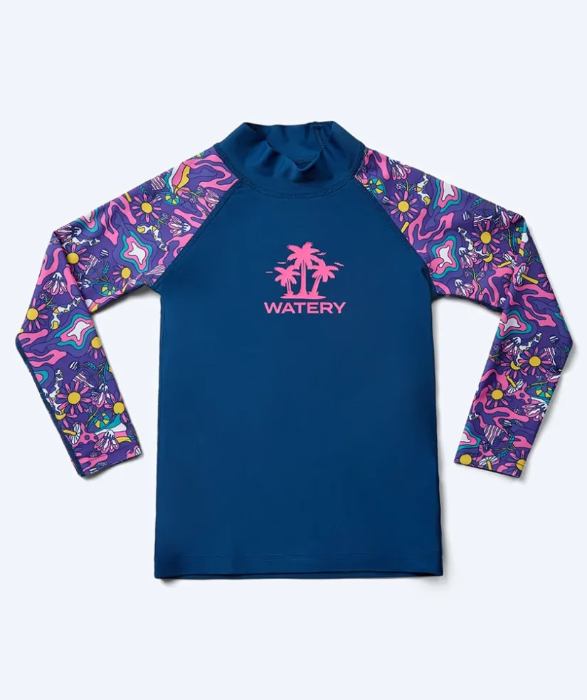 Best Watery UV-trøje til børn - Osiris Langærmet Rashguard - Multi/mørkeblå