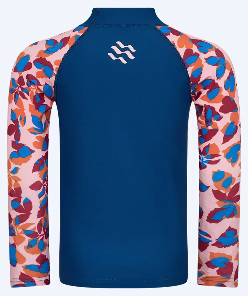 Clearance Watery UV-trøje til børn - Osiris Langærmet Rashguard - Lyserød/mørkeblå