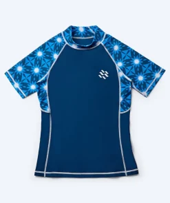 Discount Watery UV-trøje til damer - Aiko Kortærmet Rashguard - Blå/mørkeblå