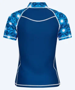 Discount Watery UV-trøje til damer - Aiko Kortærmet Rashguard - Blå/mørkeblå