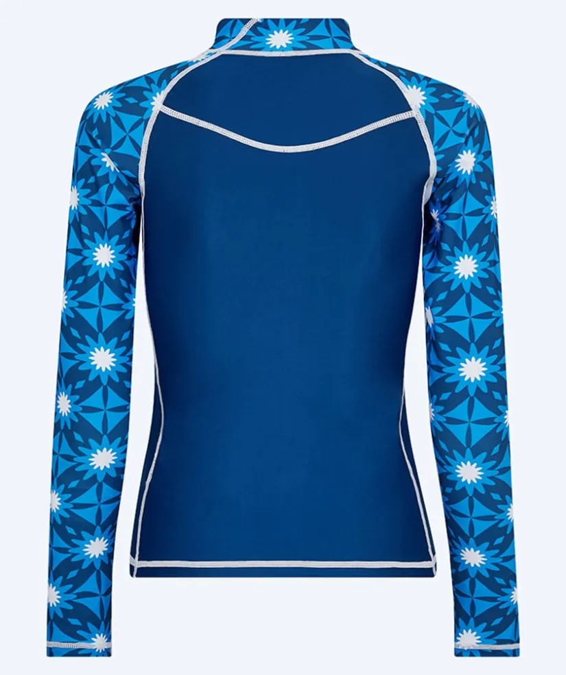 Watery UV-trøje til damer - Aiko Langærmet Rashguard - Blå/mørkeblå