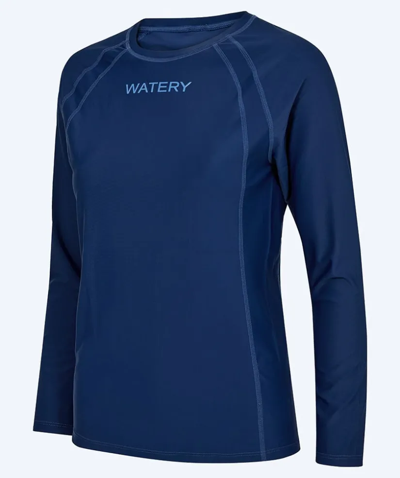 New Watery UV-trøje til damer - Remington Langærmet Rashguard - Mørkeblå