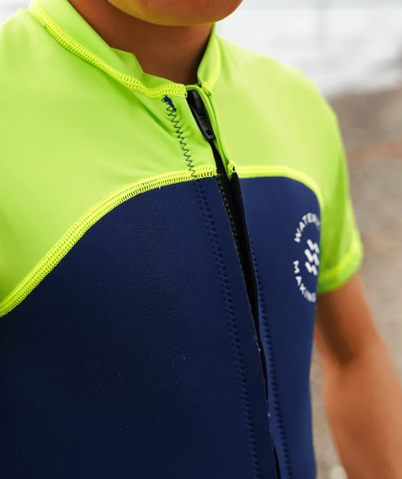 Watery UV våddragt til børn - Calypso Shorty - Atlantic Green