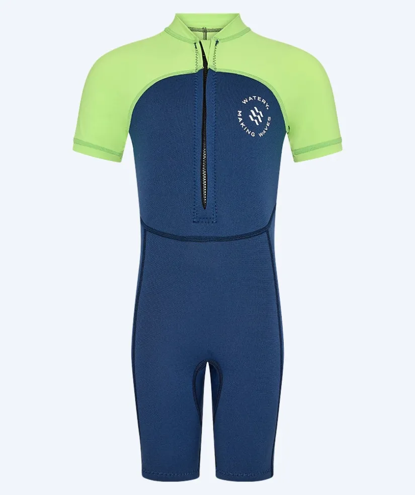 Watery UV våddragt til børn - Calypso Shorty - Atlantic Green