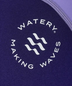 Watery UV våddragt til børn - Calypso Langærmet - Lilla