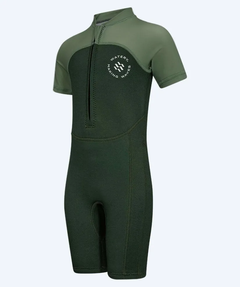 Clearance Watery UV våddragt til børn - Calypso Shorty - Grøn/lysegrøn