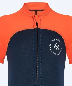 Hot Watery UV våddragt til børn - Calypso Shorty - Orange/blå