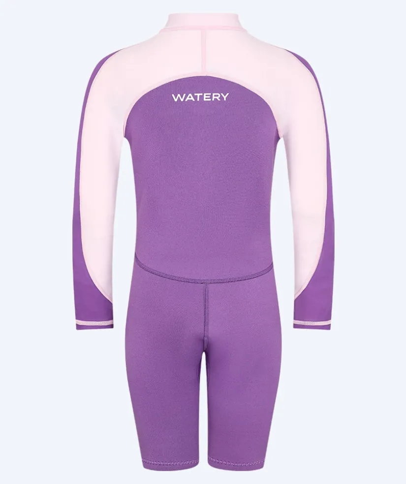 New Watery UV våddragt til børn - Calypso Langærmet - Atlantic Purple