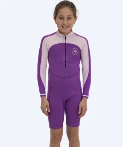 New Watery UV våddragt til børn - Calypso Langærmet - Atlantic Purple