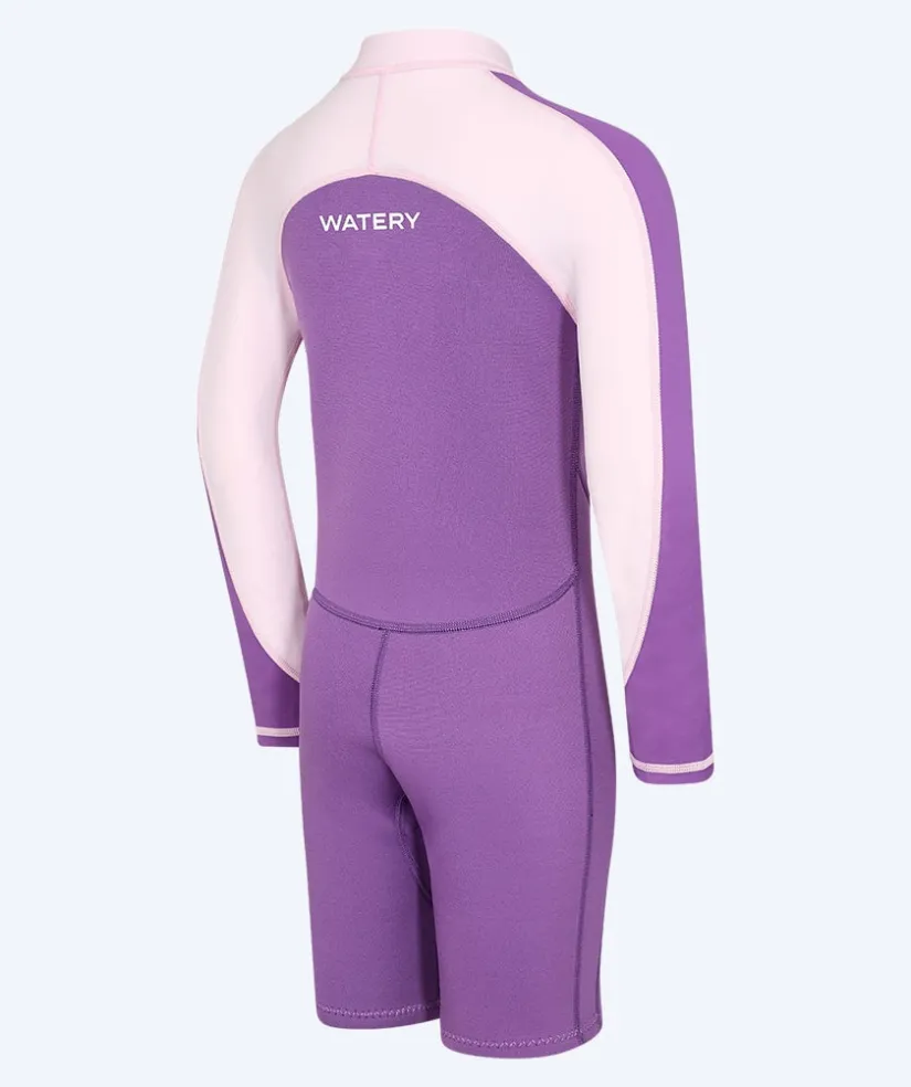 New Watery UV våddragt til børn - Calypso Langærmet - Atlantic Purple
