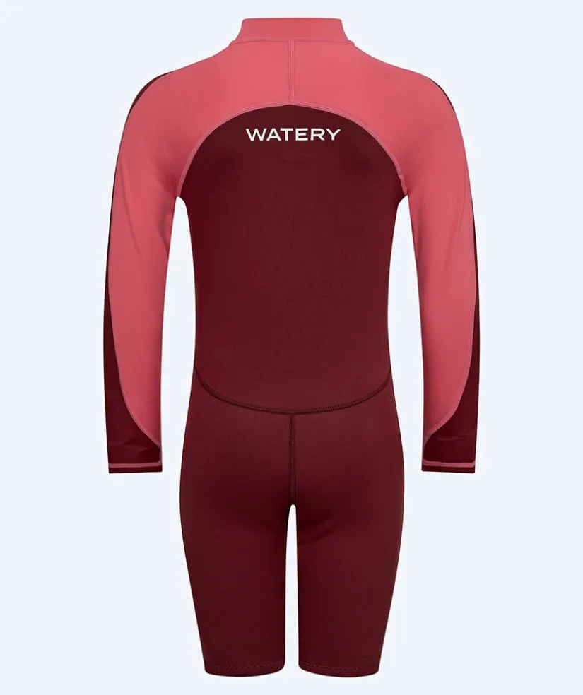 Sale Watery UV våddragt til børn - Calypso Langærmet - Rød/pink