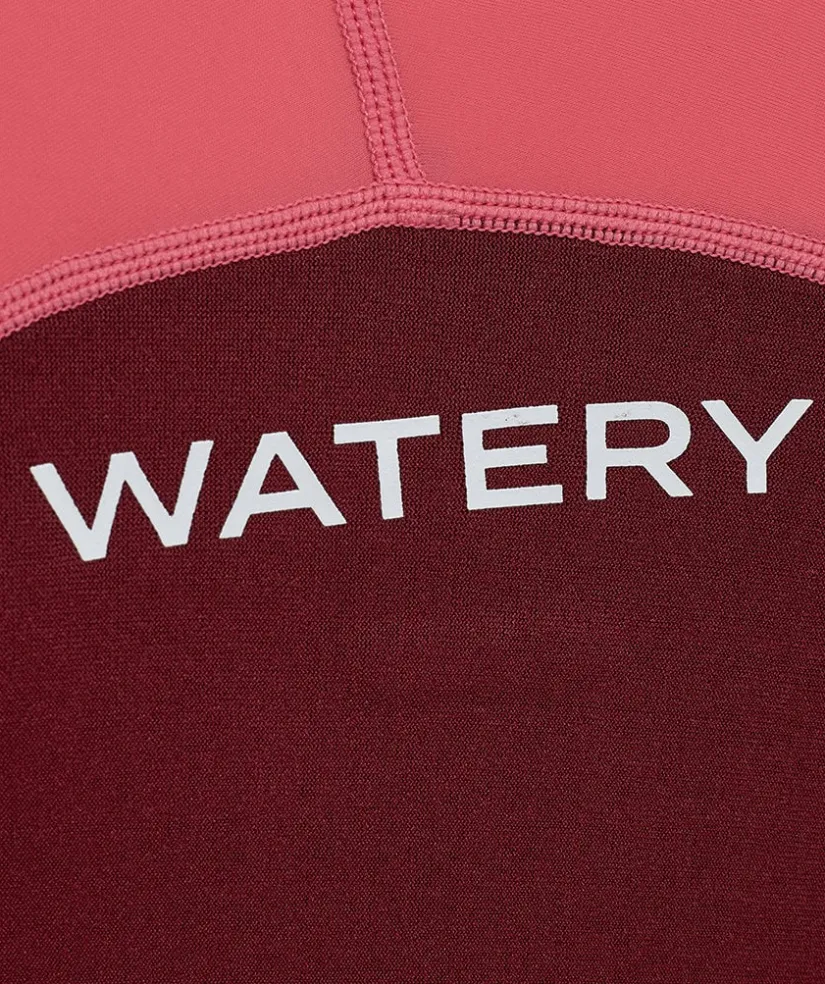 Sale Watery UV våddragt til børn - Calypso Langærmet - Rød/pink