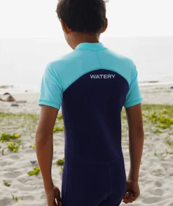 Outlet Watery UV våddragt til børn - Calypso Shorty - Atlantic Turquoise