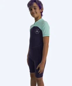 Outlet Watery UV våddragt til børn - Calypso Shorty - Atlantic Turquoise
